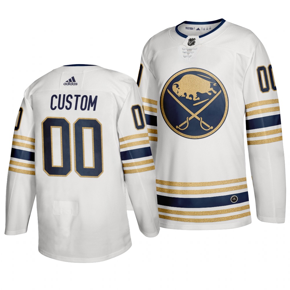 Men's Buffalo Sabres 2019 White Custom Name Number Size NHL Stitched Jersey
